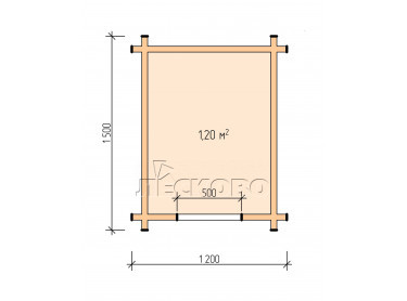 Doghouse "KD" series 1х1.3